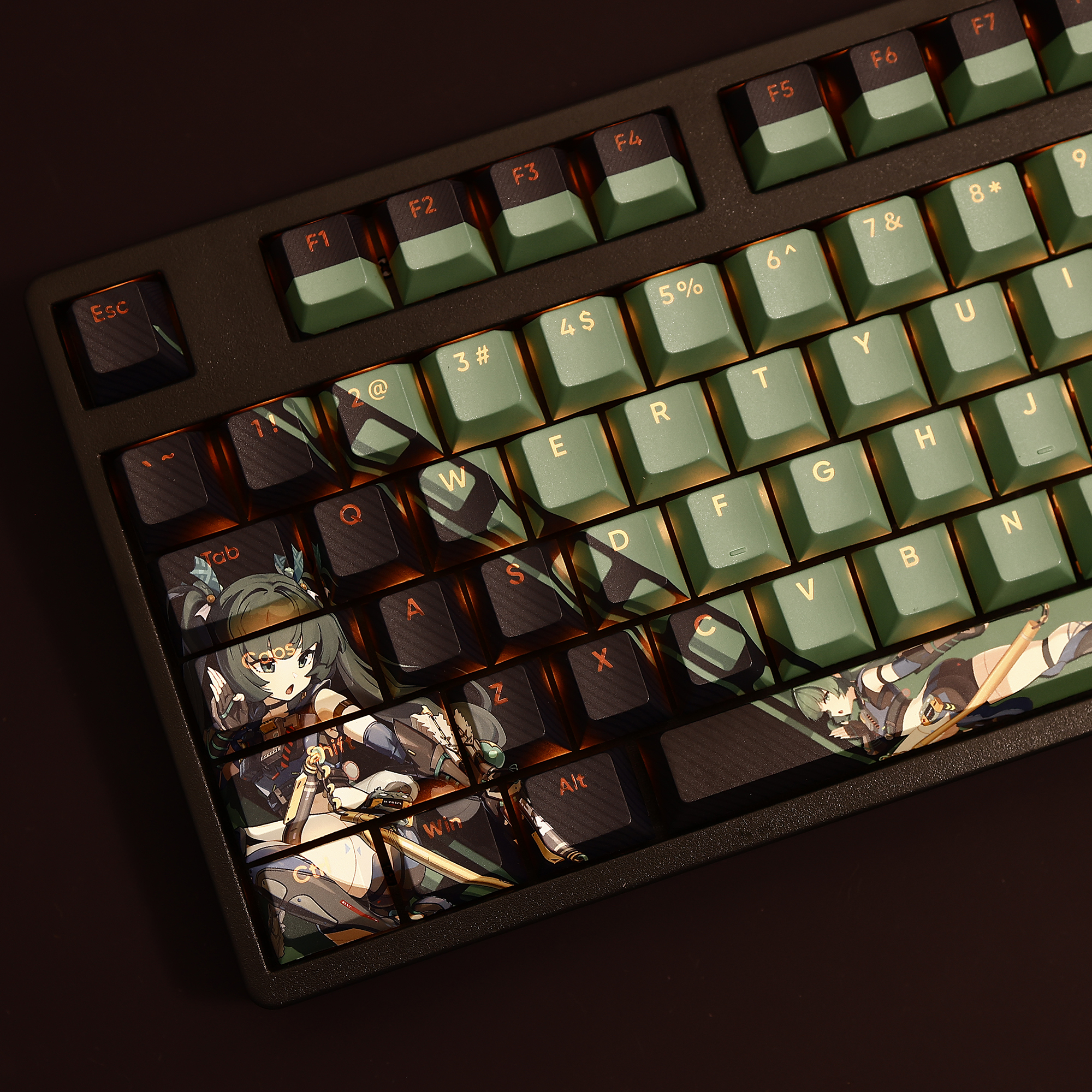 絕區零青衣透光RGB108鍵標準配列衛星軸鍵帽-CASEZONE