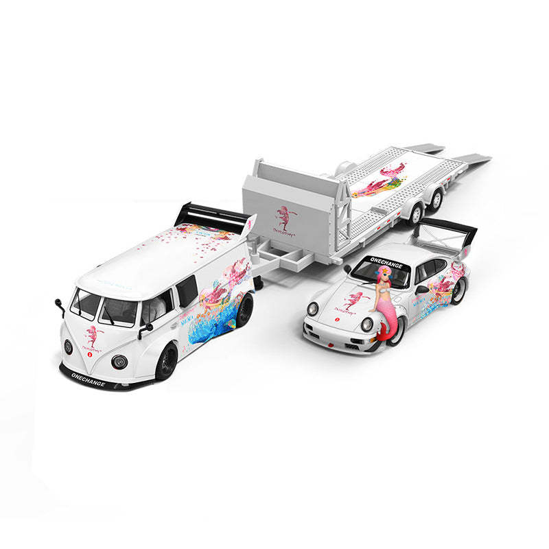 ModernArt 1:64 多蘿西海洋主題系列塗裝原創設計仿真合金汽車模型-CASEZONE