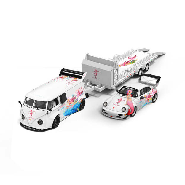 ModernArt 1:64 多蘿西海洋主題系列塗裝原創設計仿真合金汽車模型-CASEZONE