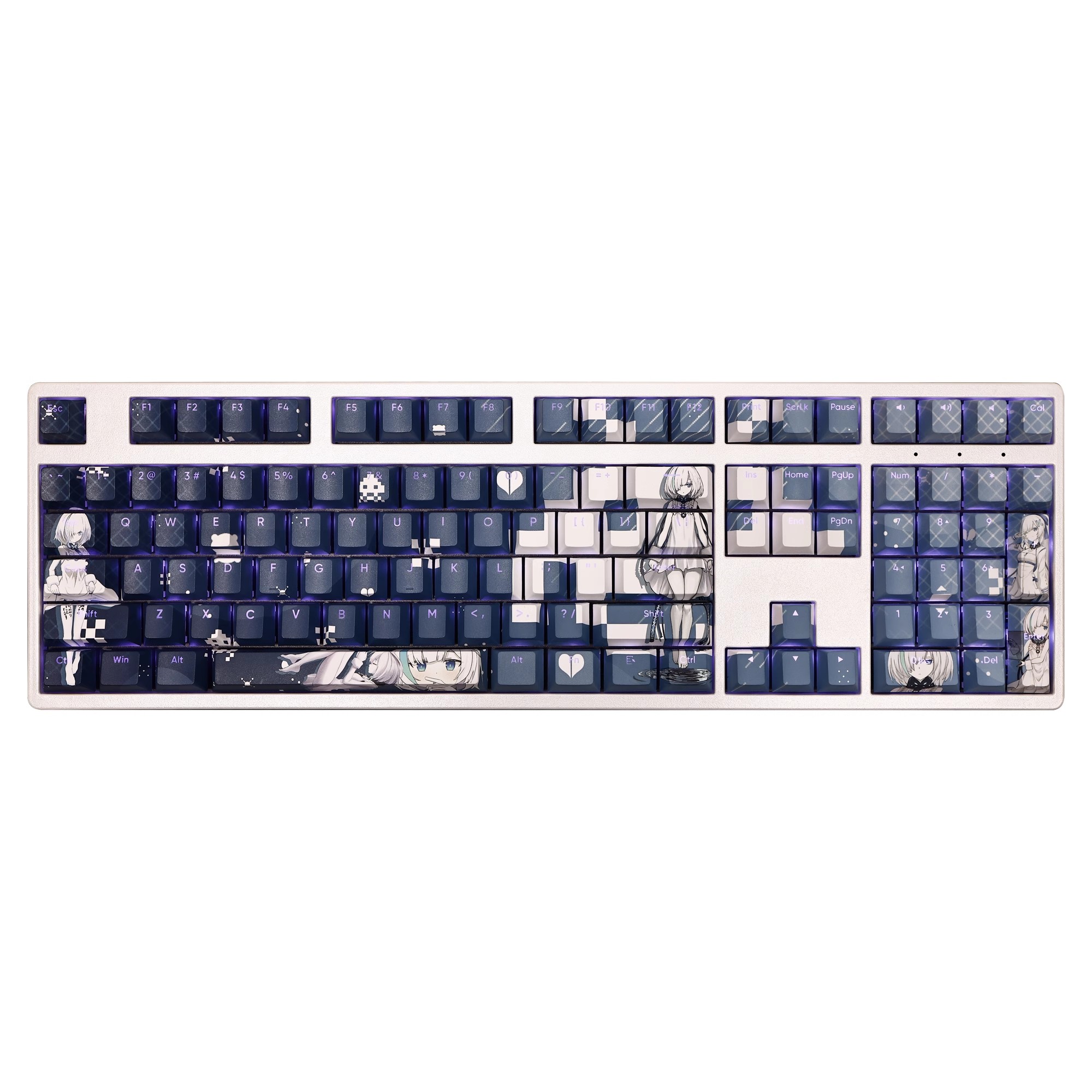 碧藍航線領航員TB透光RGB108鍵標準配列衛星軸鍵帽-CASEZONE