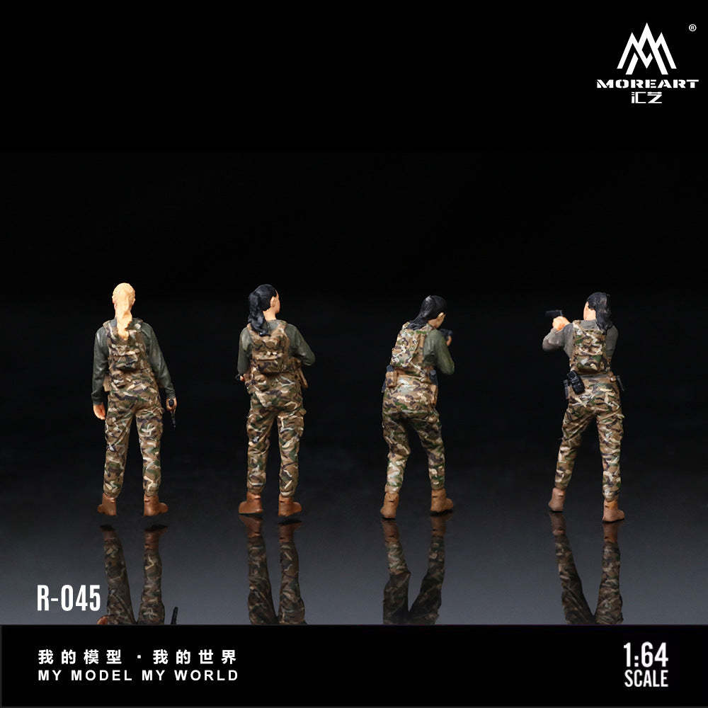MoreArt1:64  特種部隊女人偶套裝仿真樹脂模型-CASEZONE