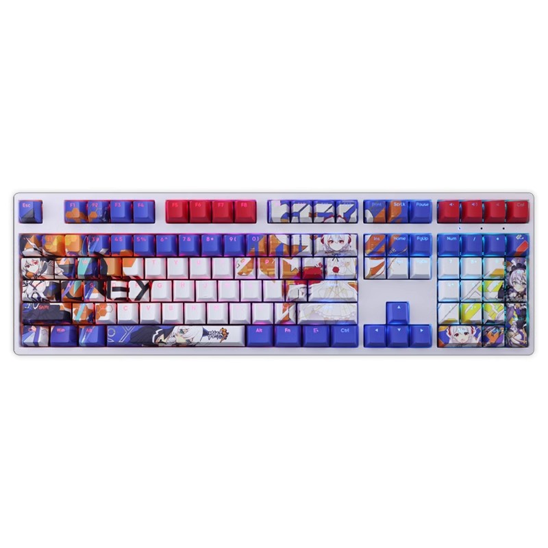 德麗莎透光RGB108鍵標準配列衛星軸鍵帽-CASEZONE