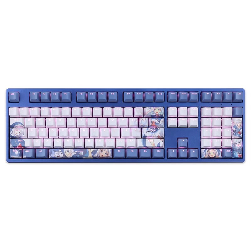 gura小鯊魚透光RGB108鍵標準配列衛星軸鍵帽-CASEZONE