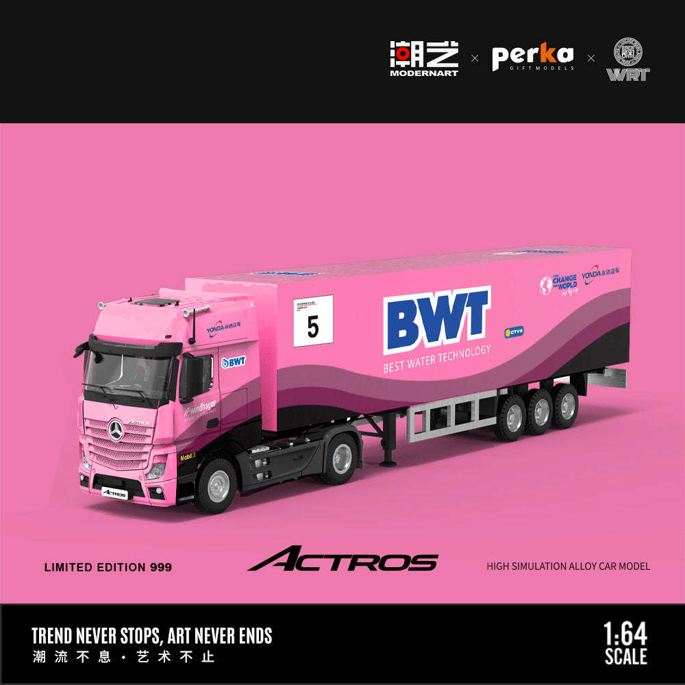 ModernArt&永達汽車聯名1:64 保時捷911 GT3 CUP(992) BWT賽車合金車模型-CASEZONE