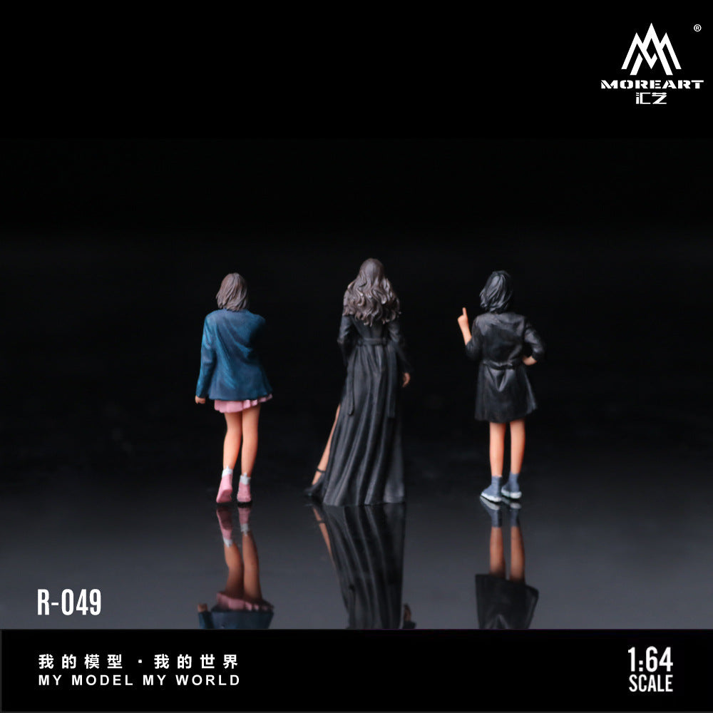 MoreArt1:64 風衣靚女人偶套裝 仿真樹脂模型-CASEZONE