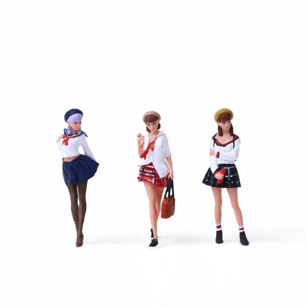 MoreArt1:64  JK少女人偶套裝仿真樹脂模型-CASEZONE