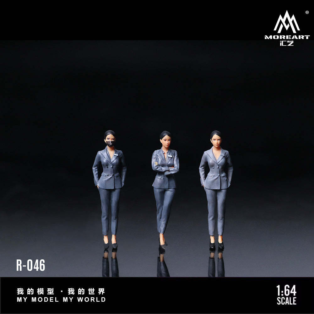 MoreArt1:64  4S店銷售員人偶套裝仿真樹脂模型-CASEZONE