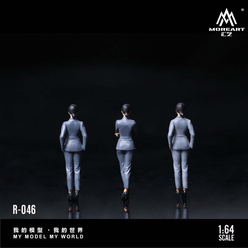 MoreArt1:64  4S店銷售員人偶套裝仿真樹脂模型-CASEZONE