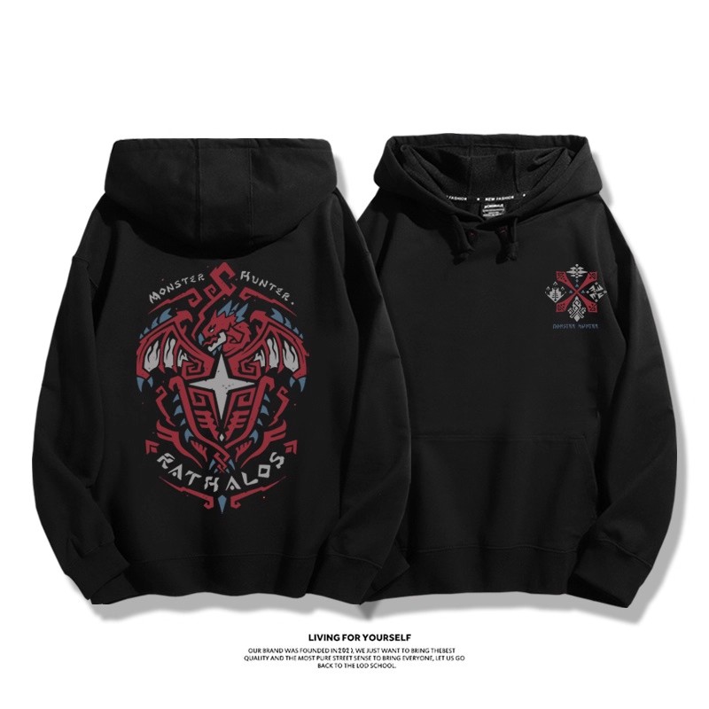魔物獵人 2025秋冬新款 親子情侶男女連帽衛衣
