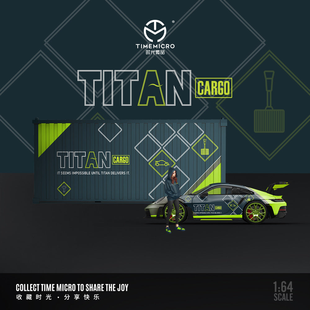TimeMicro1:64  保時捷992 GT3 RS TITAN 仿真合金汽車模型-CASEZONE