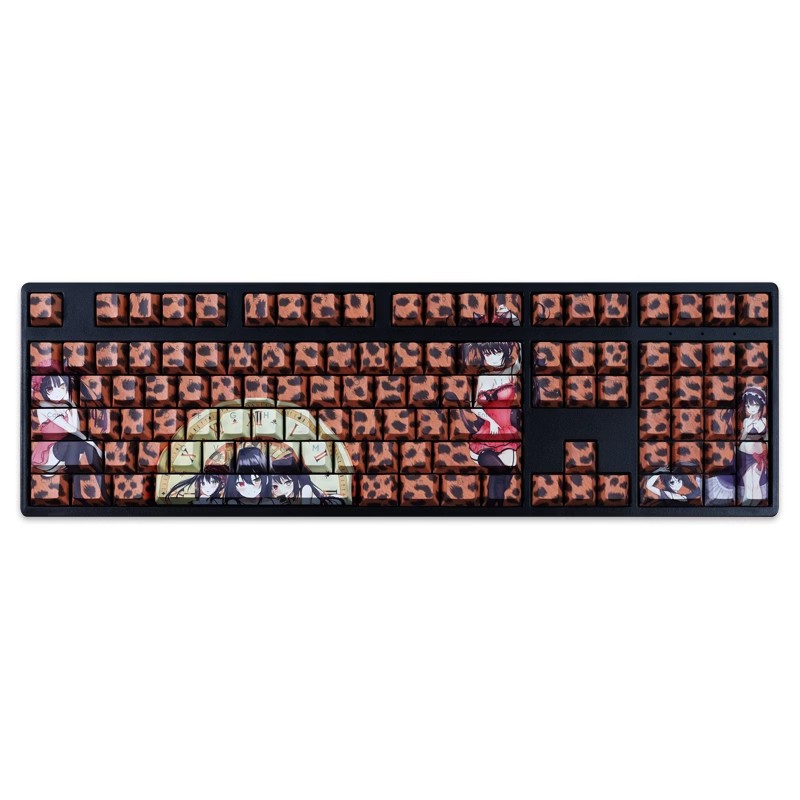 時崎狂三豹紋同人版透光RGB108鍵標準配列衛星軸鍵帽-CASEZONE