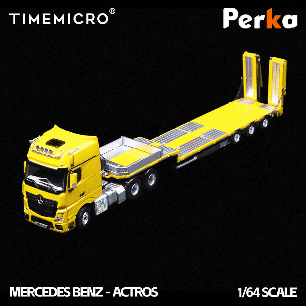 TimeMicro & Perka 聯名款 1:64 拖板運輸車 仿真合金汽車模型-CASEZONE