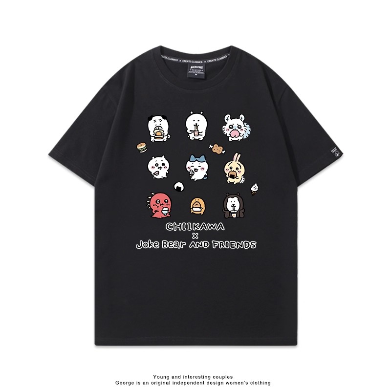 Chiikawa 2025親子情侶男女同款 印花短袖T恤-CASEZONE