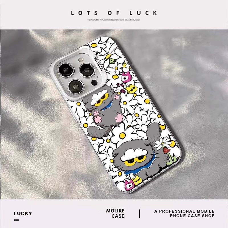 權志龍GD 彩銀線條漸變防摔手機殼-CASEZONE