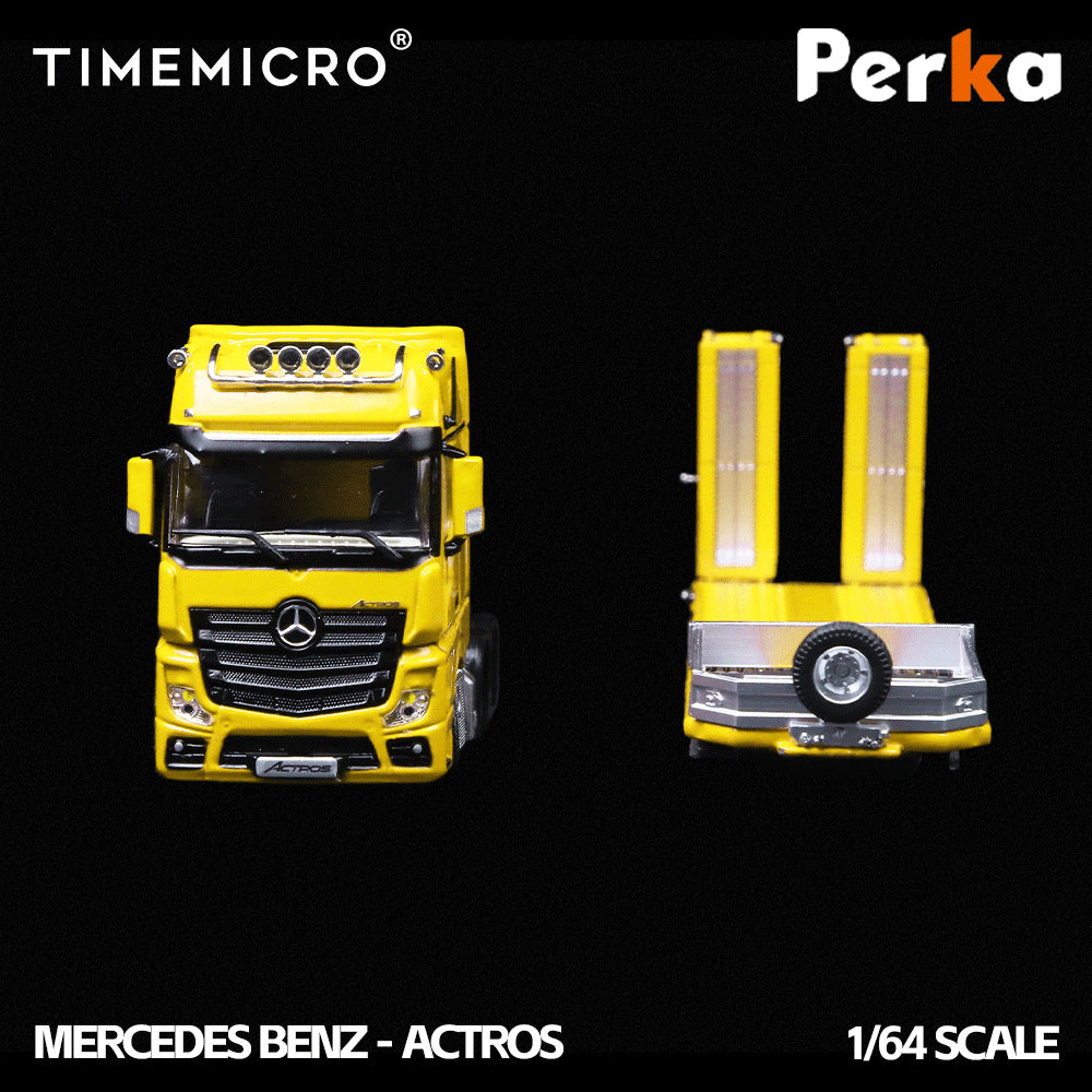 TimeMicro & Perka 聯名款 1:64 拖板運輸車 仿真合金汽車模型-CASEZONE