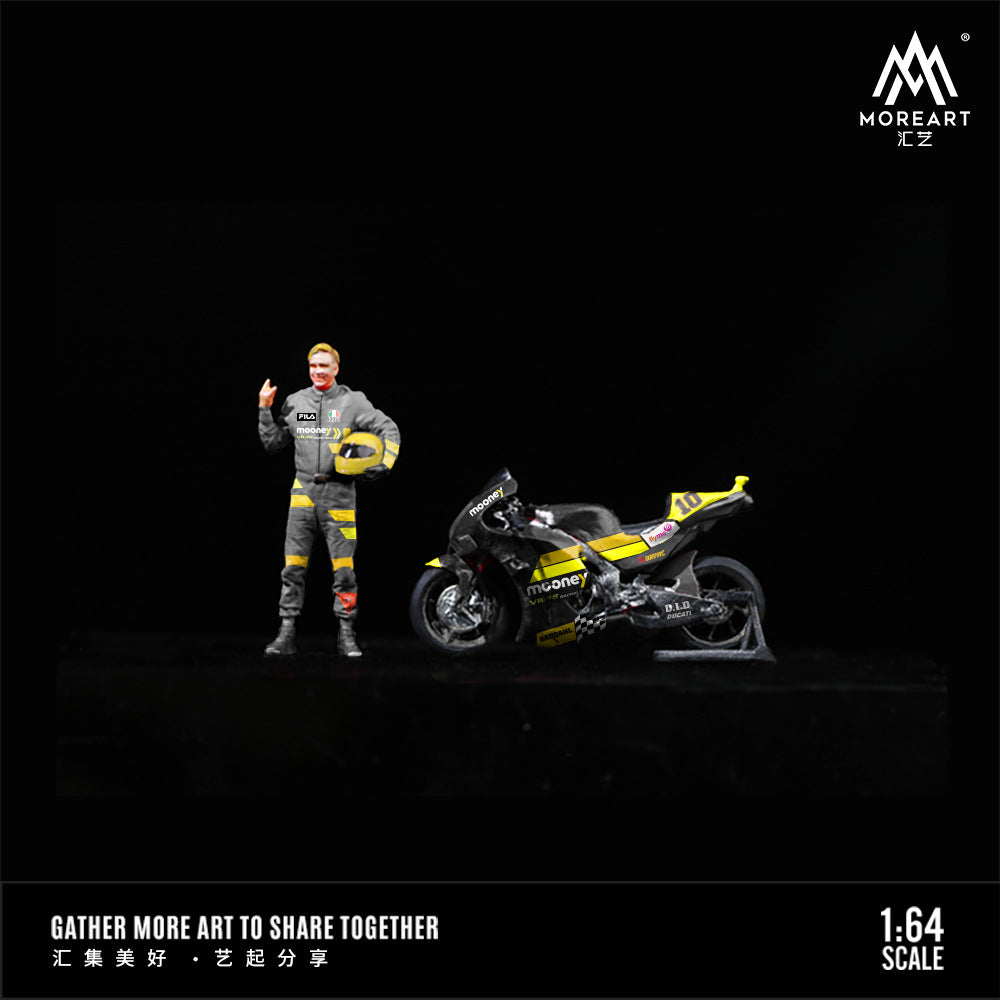 MoreArt1:64  杜卡迪MOTOGP賽事10號拉花人偶套裝樹脂模型-CASEZONE