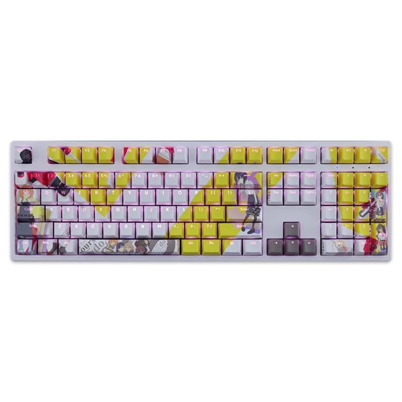 手工少女透光RGB108鍵標準配列衛星軸鍵帽-CASEZONE