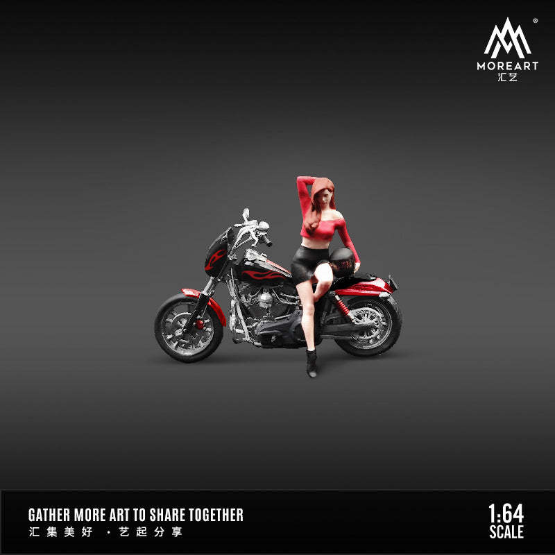 MoreArt 1:64 机车女郎树脂人偶套装仿真樹脂模型-CASEZONE