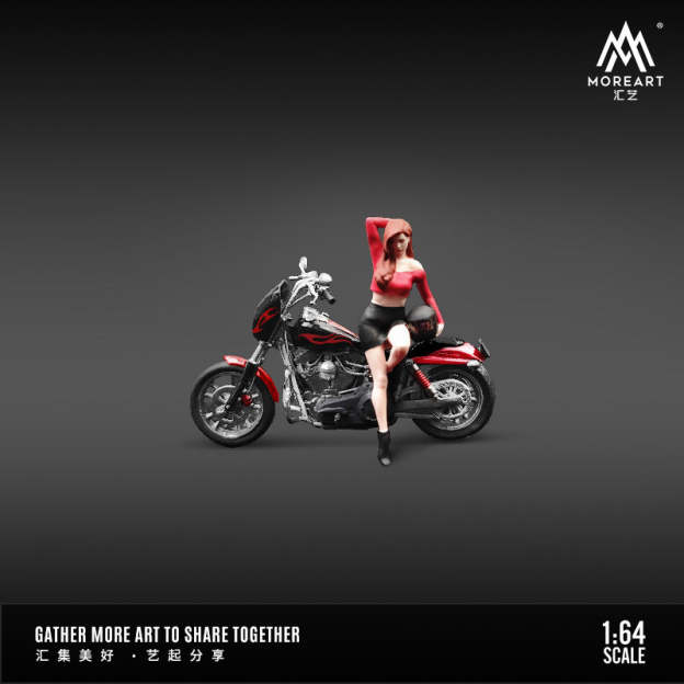 MoreArt 1:64 机车女郎树脂人偶套装仿真樹脂模型-CASEZONE