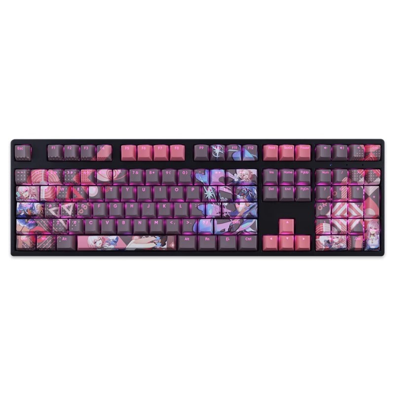 三月七透光RGB108鍵標準配列衛星軸鍵帽-CASEZONE