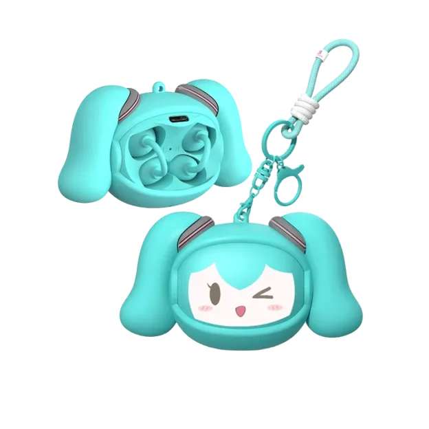 初音未來官方聯名夾耳式藍牙耳機