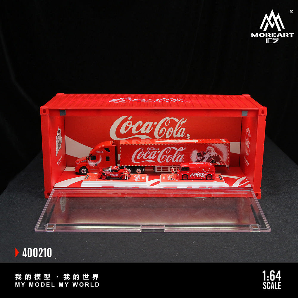 MoreArt  可口可樂和Spoon燈光版集裝箱場景仿真模型-CASEZONE