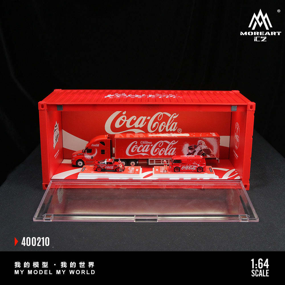 MoreArt  可口可樂和Spoon燈光版集裝箱場景仿真模型-CASEZONE