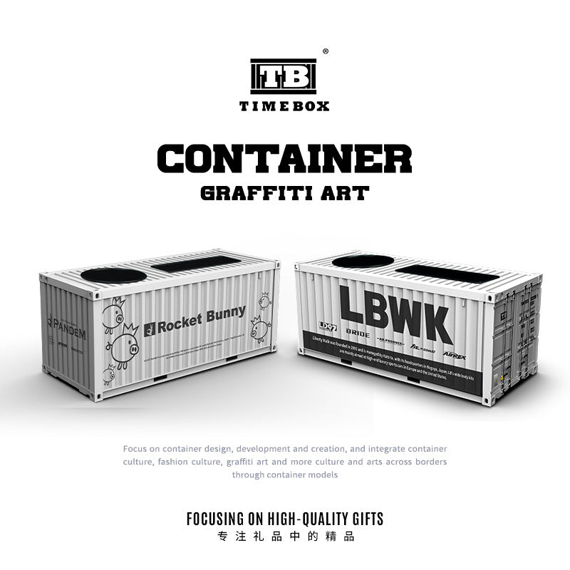 TimeBox 1:25 集裝箱LBWK火箭兔塗裝 場景模型-CASEZONE