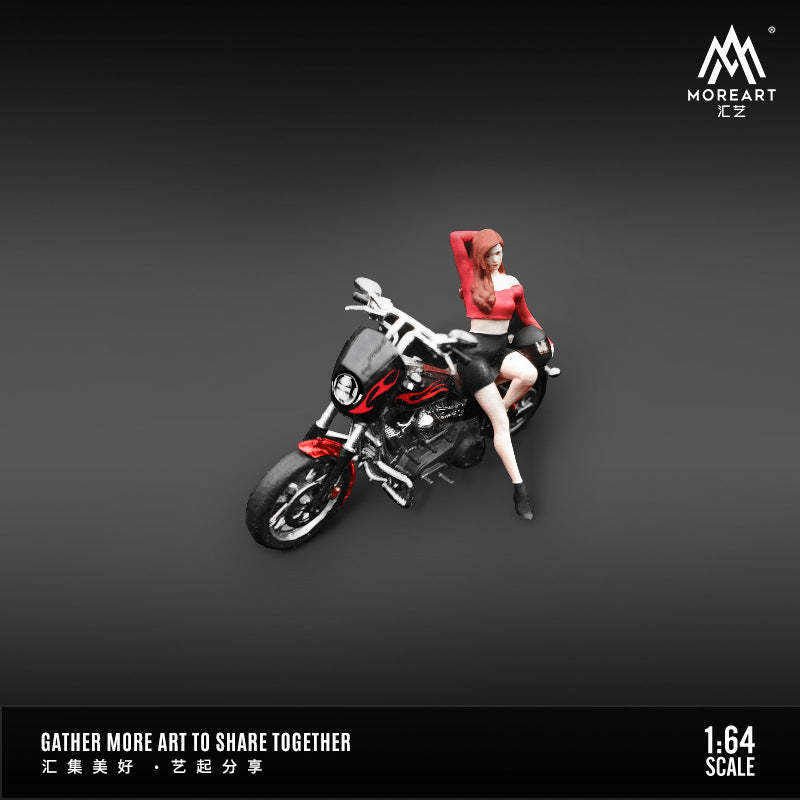 MoreArt 1:64 机车女郎树脂人偶套装仿真樹脂模型-CASEZONE