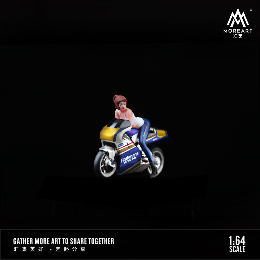 MoreArt 1:64 鈴木隼 本田樂富門摩托人偶套裝摩托人偶套裝-CASEZONE
