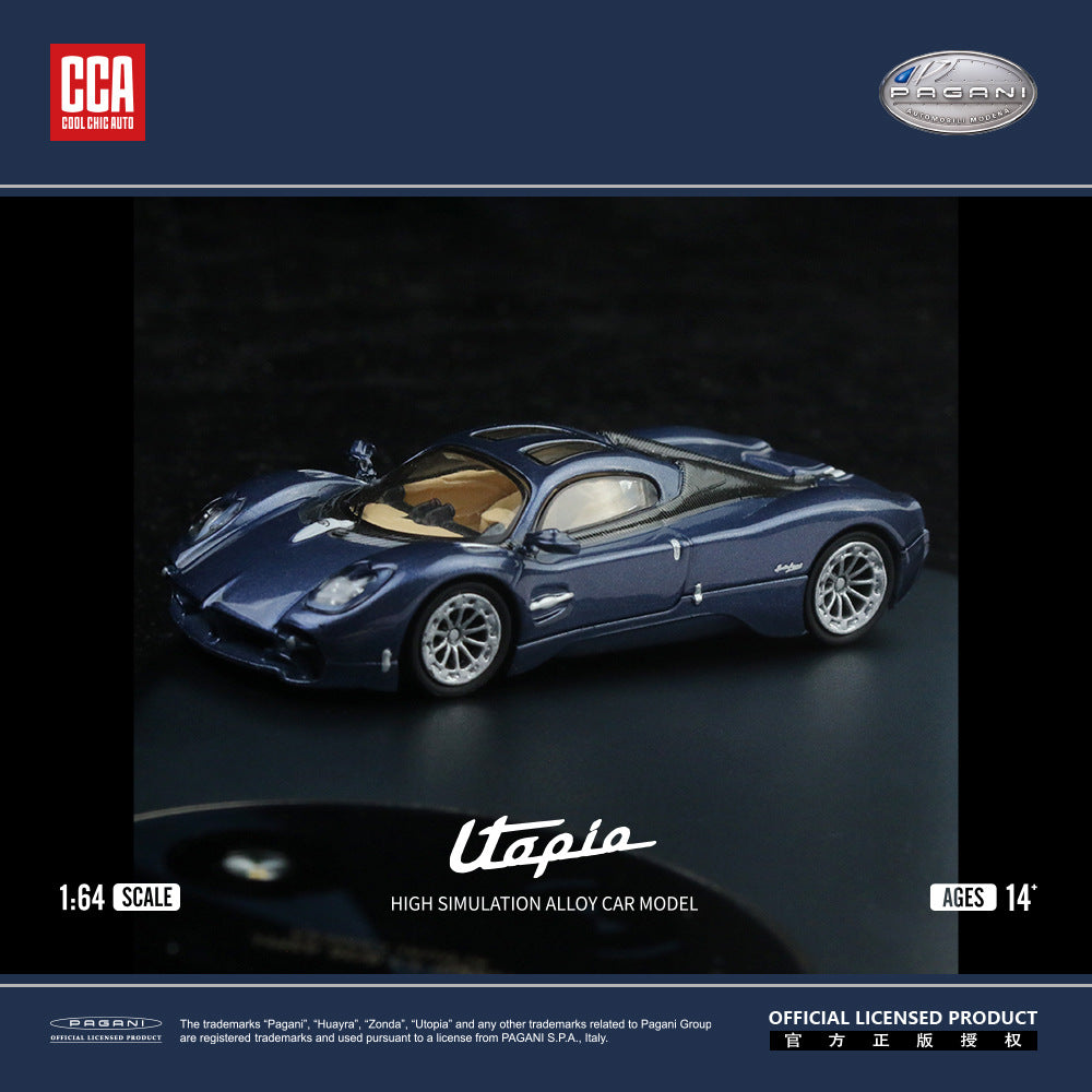 CCA 1:64 正版授權 帕加尼烏托邦仿真合金汽車模型-CASEZONE