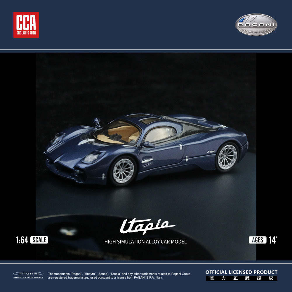 CCA 1:64 正版授權 帕加尼烏托邦仿真合金汽車模型-CASEZONE