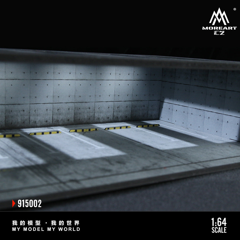 MoreArt1:64  地下停車庫燈光版拼裝場景模型-CASEZONE