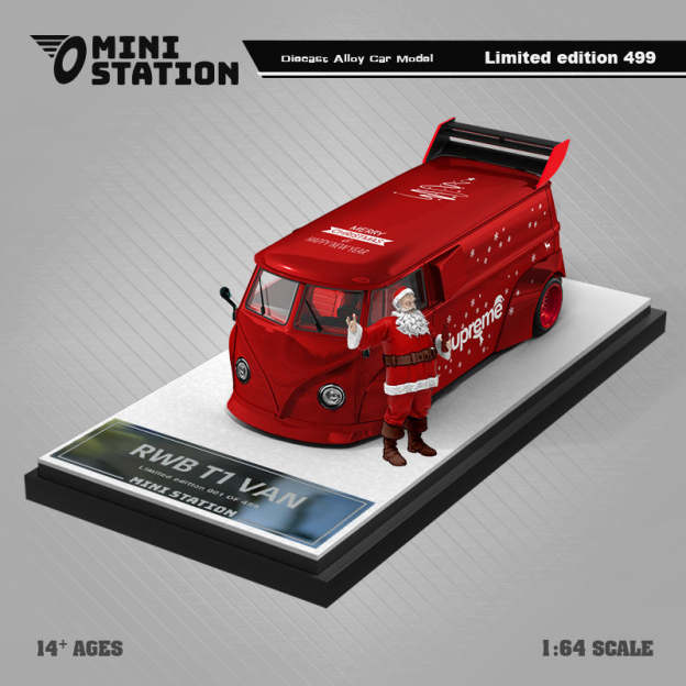M S1:64 T1/964/992金屬紅SUP 2024聖誕版合金車模-CASEZONE