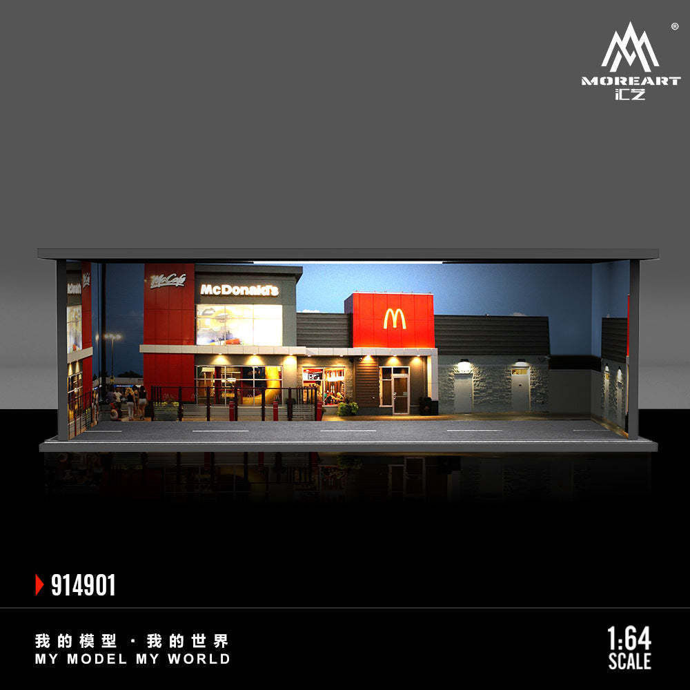MoreArt 1:64 Simple系列燈光版拼裝場景-CASEZONE
