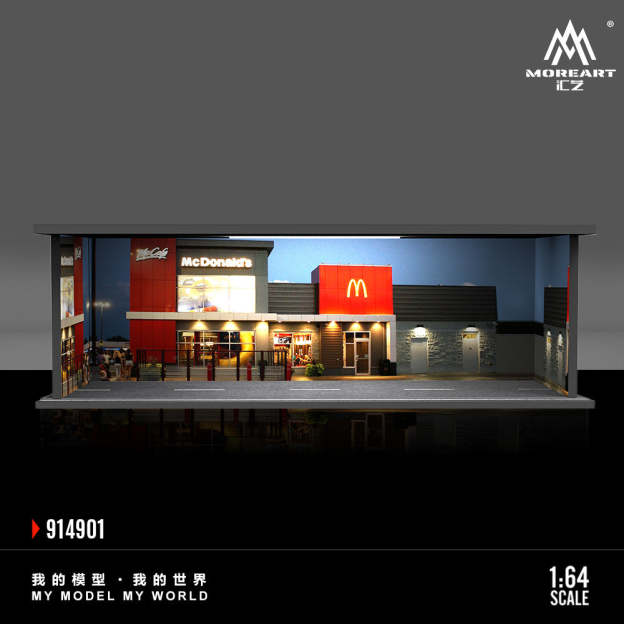 MoreArt 1:64 Simple系列燈光版拼裝場景-CASEZONE