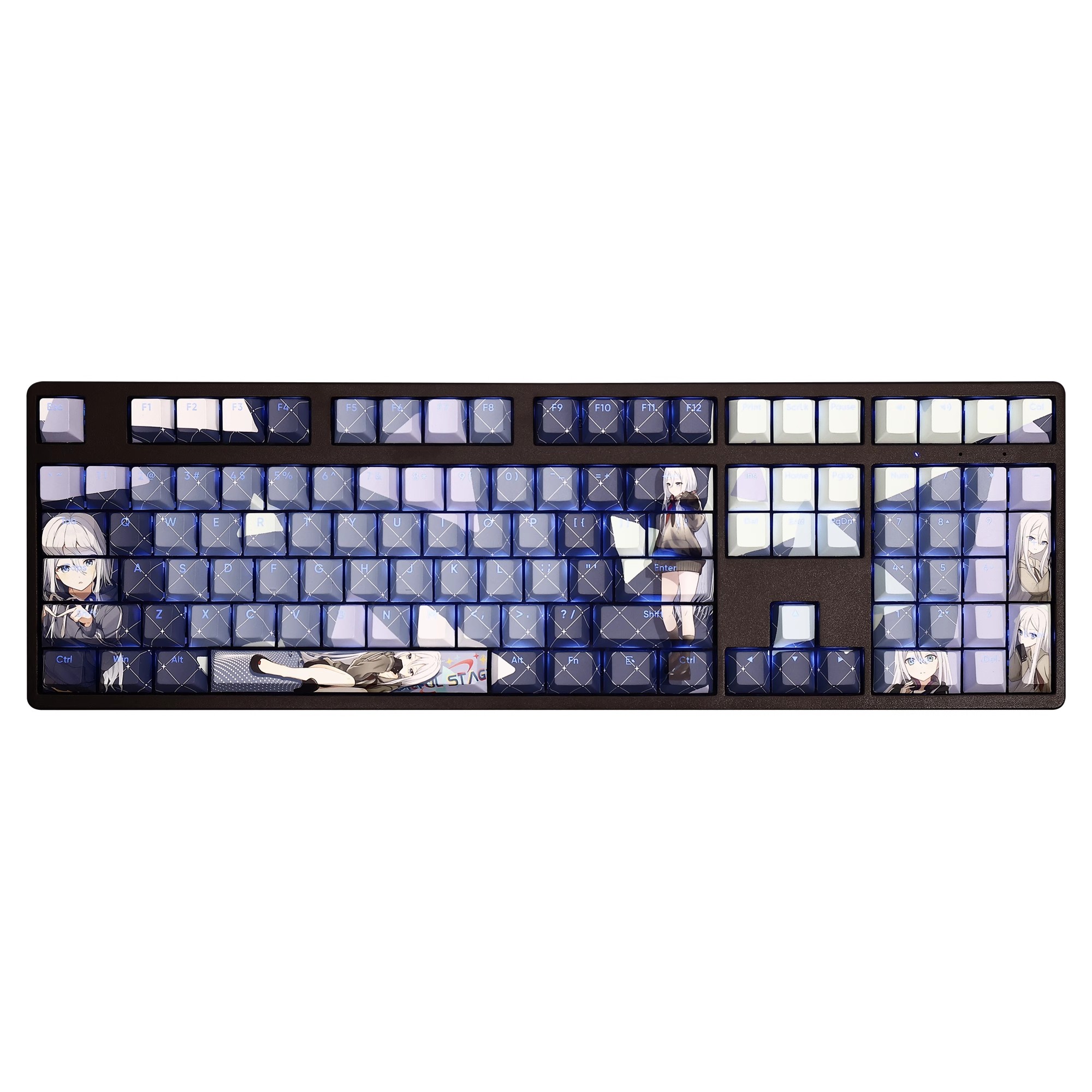 宵崎奏透光RGB108鍵標準配列衛星軸鍵帽-CASEZONE