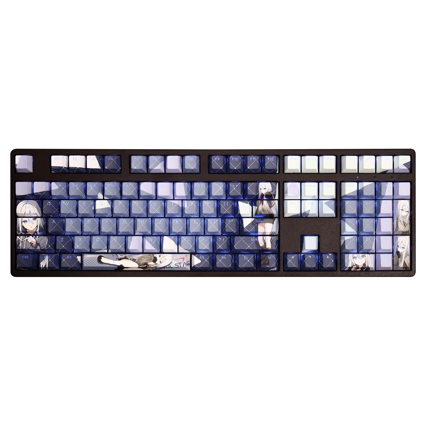 宵崎奏透光RGB108鍵標準配列衛星軸鍵帽-CASEZONE