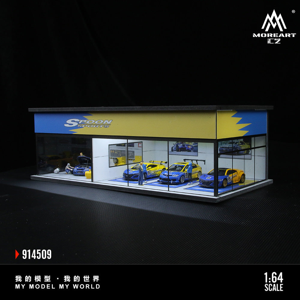 MoreArt 1:64 ADVAN SPOON展廳系列拼裝場景-CASEZONE