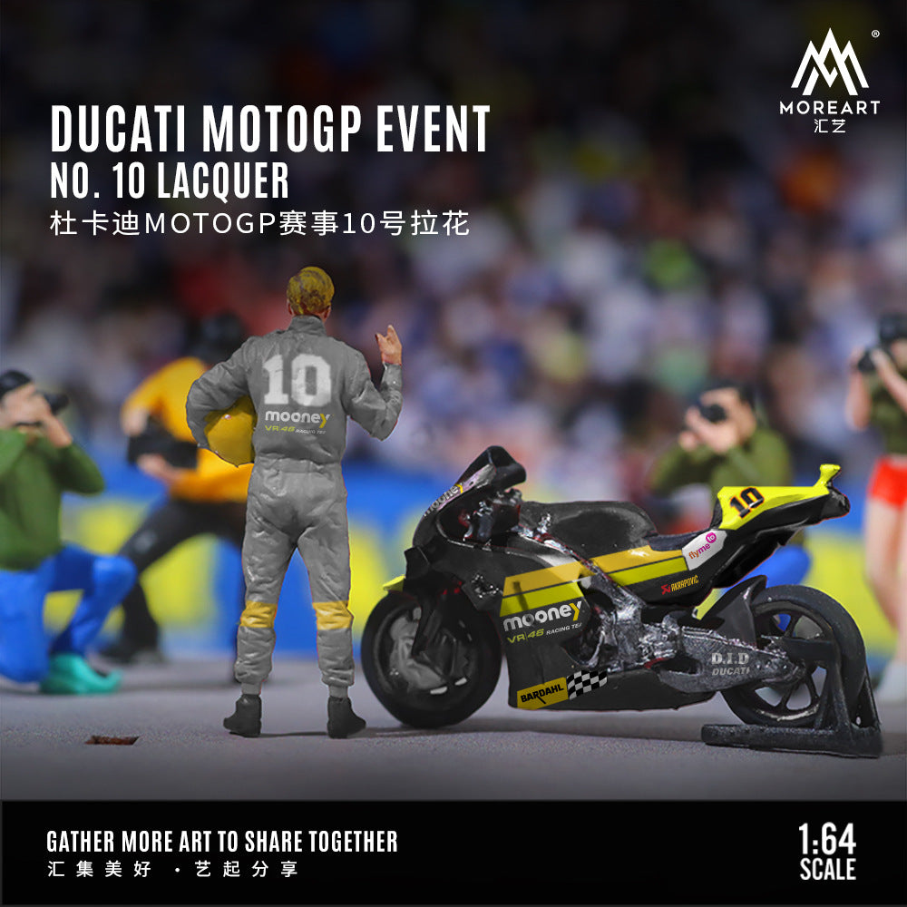 MoreArt1:64  杜卡迪MOTOGP賽事10號拉花人偶套裝樹脂模型-CASEZONE
