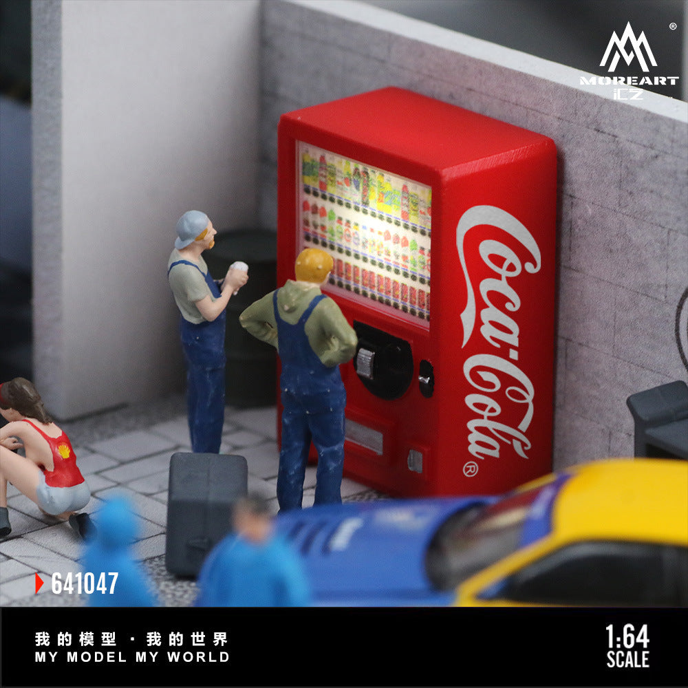 MoreArt 1:64  飲料自動售貨機系列 樹脂仿真場景配件-CASEZONE
