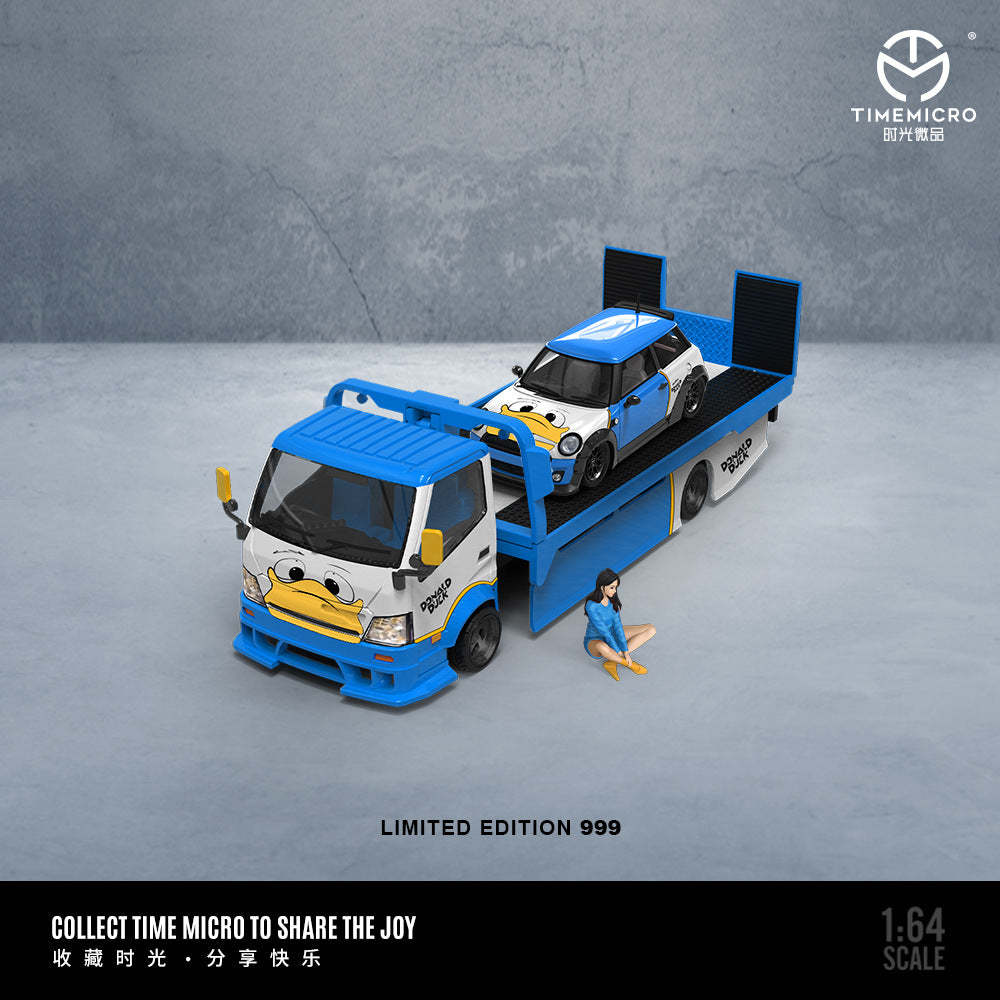 時光1:64 寶馬MINI COOPER 唐老鴨 仿真合金汽車模型-CASEZONE