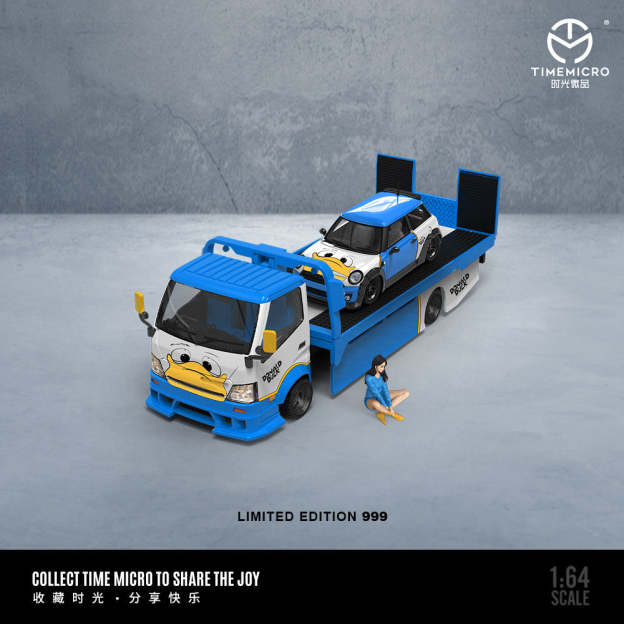 時光1:64 寶馬MINI COOPER 唐老鴨 仿真合金汽車模型-CASEZONE