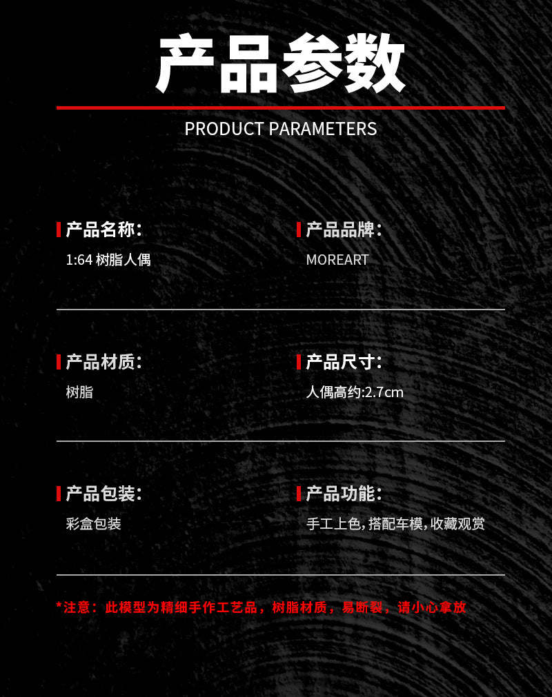 MoreArt1:64 風衣靚女人偶套裝 仿真樹脂模型-CASEZONE