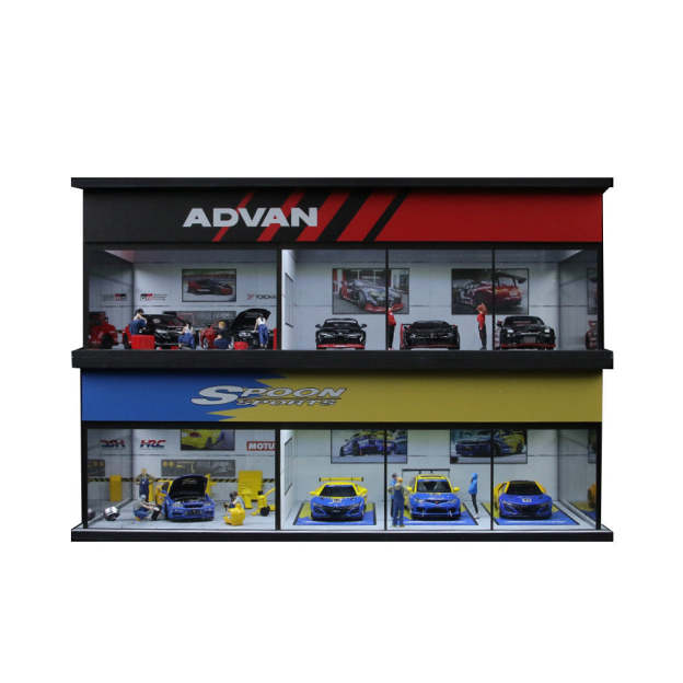 MoreArt 1:64 ADVAN SPOON展廳系列拼裝場景-CASEZONE