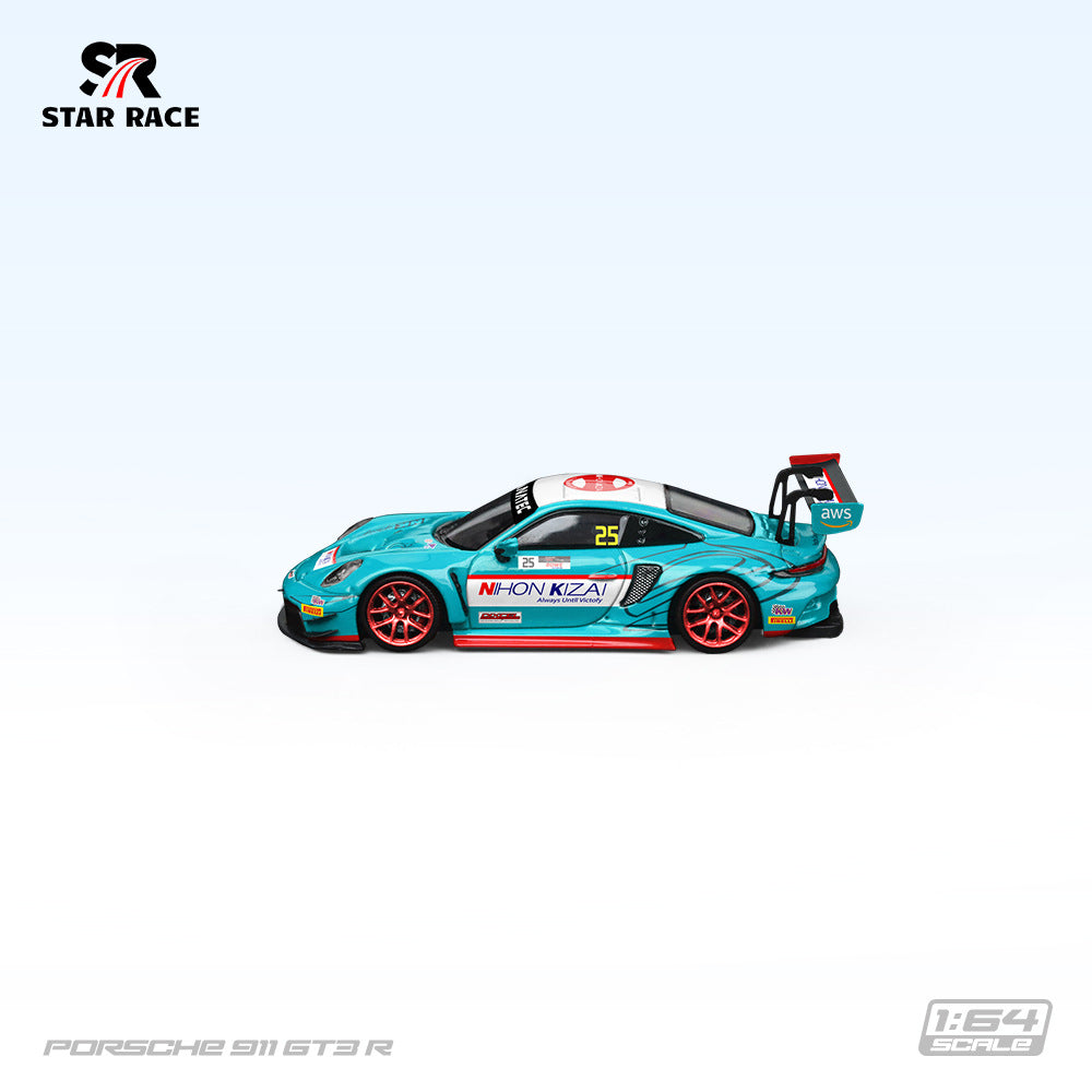 SR 1:64 STAR RACE 保時捷911 GT3 R  合金賽車模型-CASEZONE
