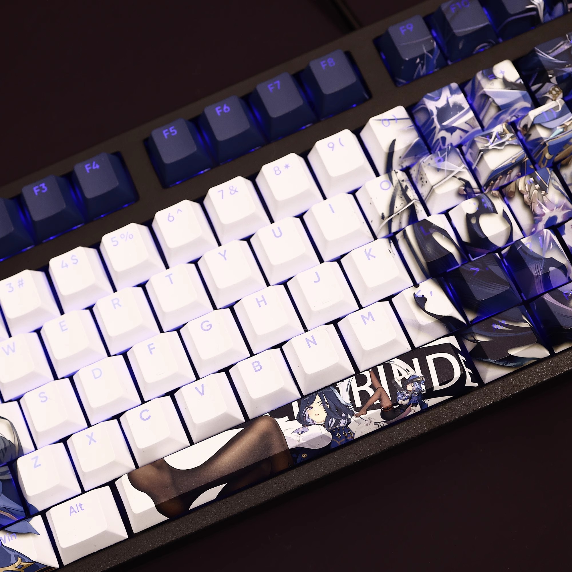 克洛琳德透光RGB108鍵標準配列衛星軸鍵帽-CASEZONE