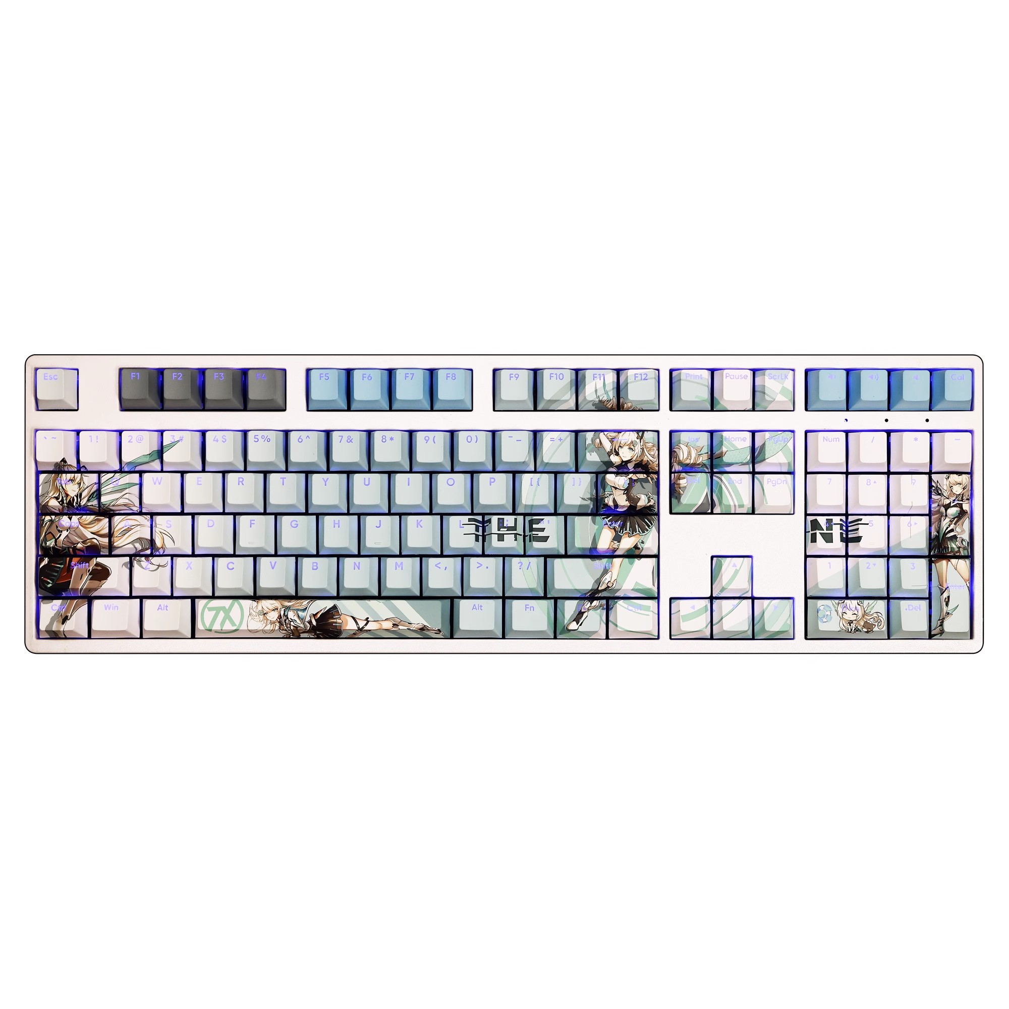 天選姬透光RGB108鍵標準配列衛星軸鍵帽-CASEZONE