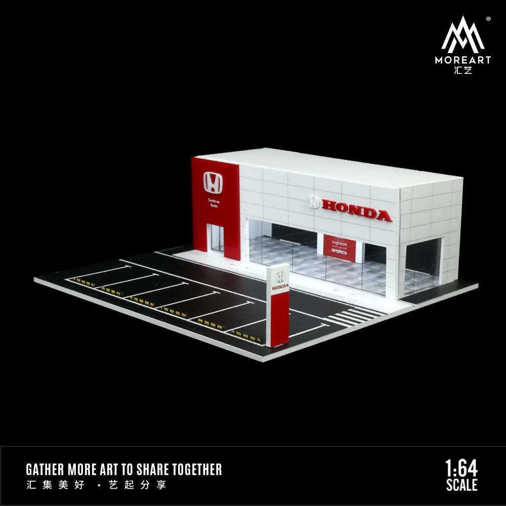 MoreArt 1:64  本田 4S店汽车展厅灯光场景模型-CASEZONE