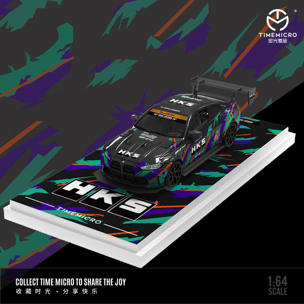 時光1:64 M4改裝款甲殼蟲斯堪尼亞貨櫃車HKS系列仿真合金車模型-CASEZONE